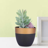 Kuber Industries Artificial Plants for Home Décor|Natural Looking Indoor Fake Plants with Pot|Artificial Flowers for Decoration (Green)